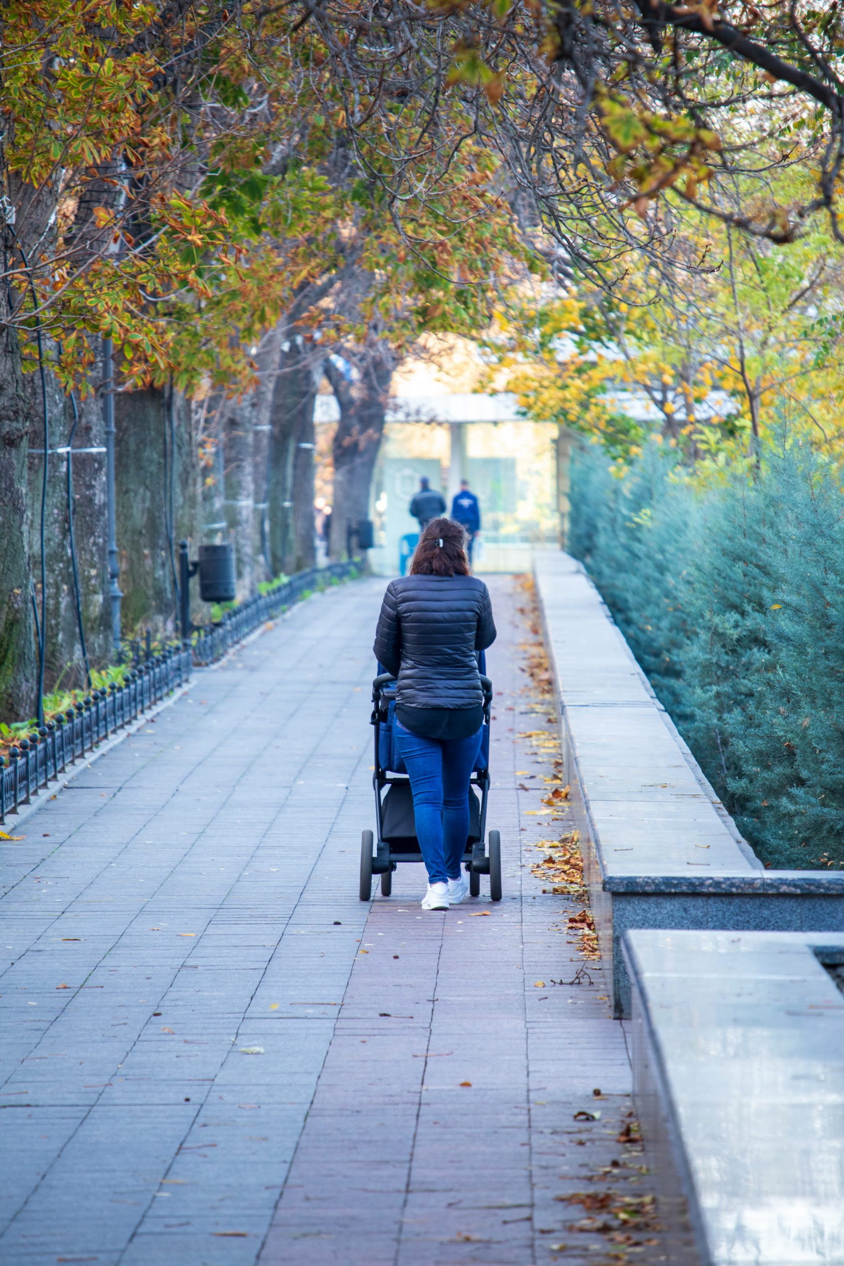 Женщина с коляской гуляет по приморскому бульвару в Одессе – bur4ik.ru – 21.01.2020 - фото 2