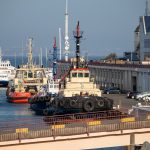 Буксиры на причале Одесского морского порта