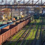 Пересекающиеся железнодорожные рельсы в Одесском морском порту 3