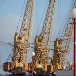 Три крана на причале Одесского морского порта 1