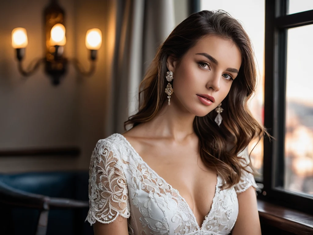 Портрет молодой женщины у окна с мягким светом. Иллюстрация для статьи о редактировании фотографий.