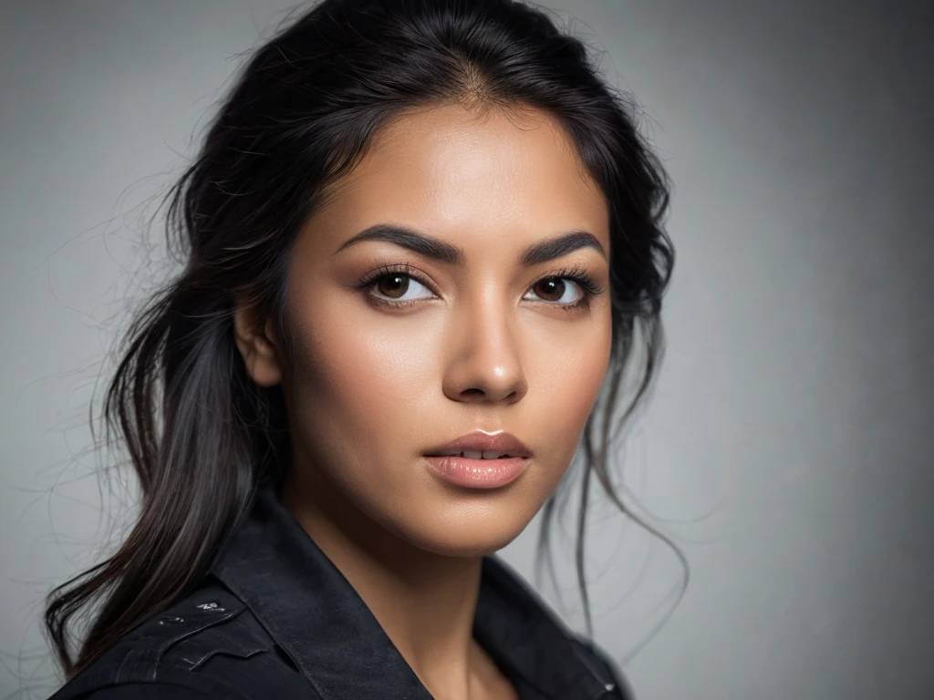 Портрет красивой девушки с акцентом на глазах и деталях лица. Иллюстрация для статьи об экспозиции в фотографии.