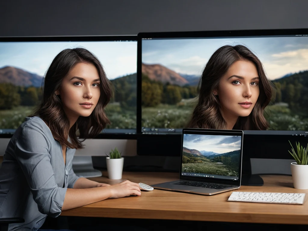 Фотограф работает за компьютером, обрабатывая фотографии, демонстрируя важность постобработки в современном мире фотографии.