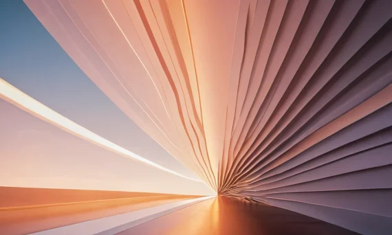 Архитектурная фотография с использованием симметрии и перспективы, создающая ощущение глубины и порядка.